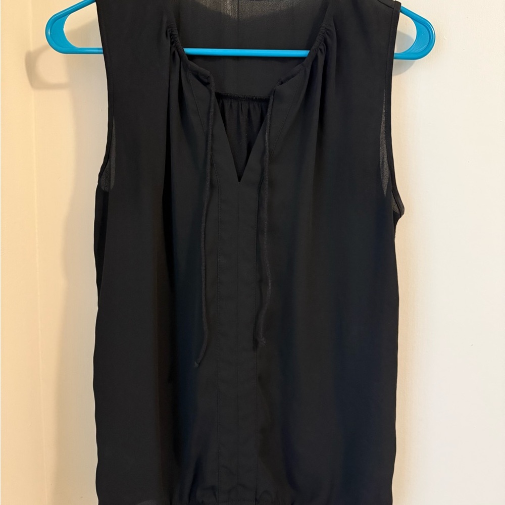 LOFT Black Sleeveless Blouse